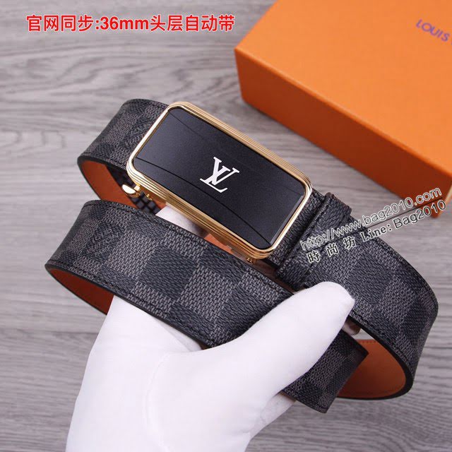 LV爆款男士皮帶 路易威登經典自動平滑款腰帶  jjp2209